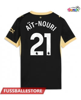 Günstige Manchester City Rayan Ait-Nouri #21 Auswärtstrikot Damen 2026-27 Kurzarm